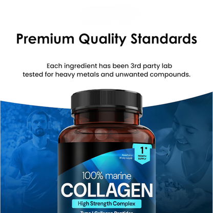 100% Marine Collagen — High Strength Complex | 60 Capsules